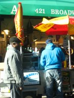 NYC hot dog vendor