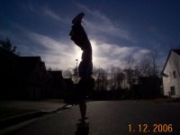 skateboarding handstand